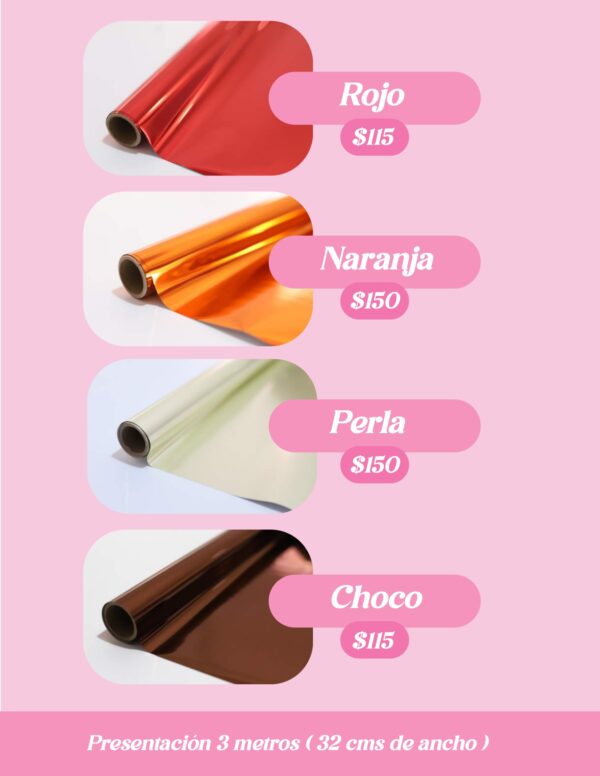 Foil Angie Guerra liso 3m - Image 7