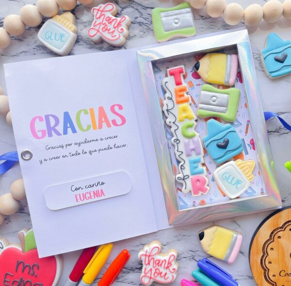 CAJITAS DE GALLETAS TEACHERS DAY